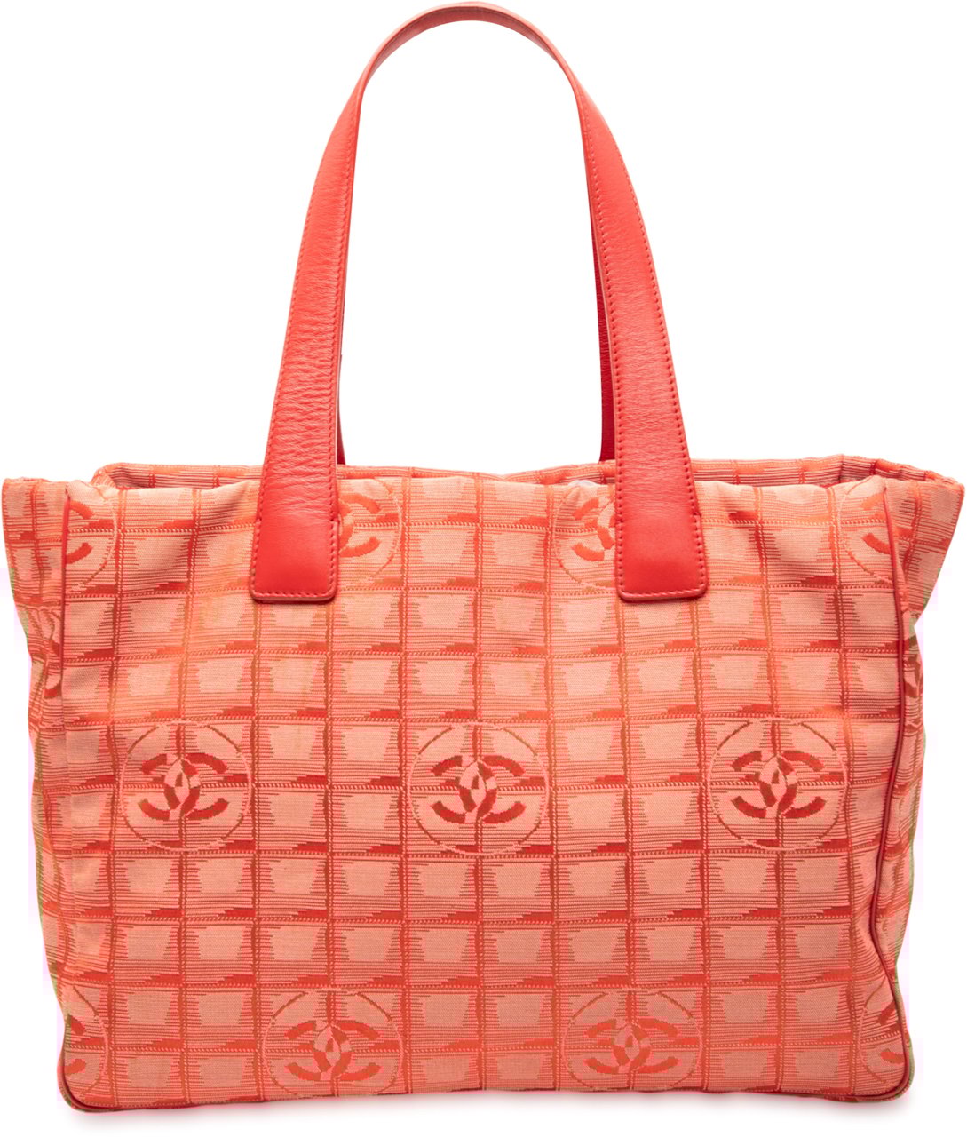 Chanel New Travel Line Nylon Tote Oranje