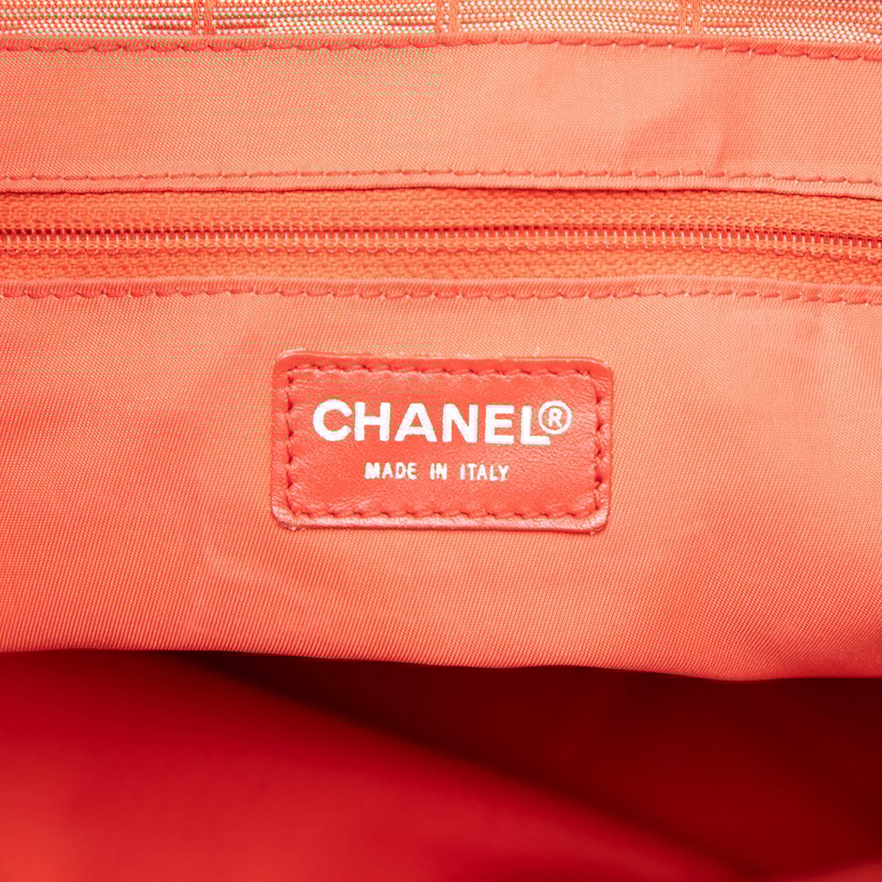 Chanel New Travel Line Nylon Tote Oranje