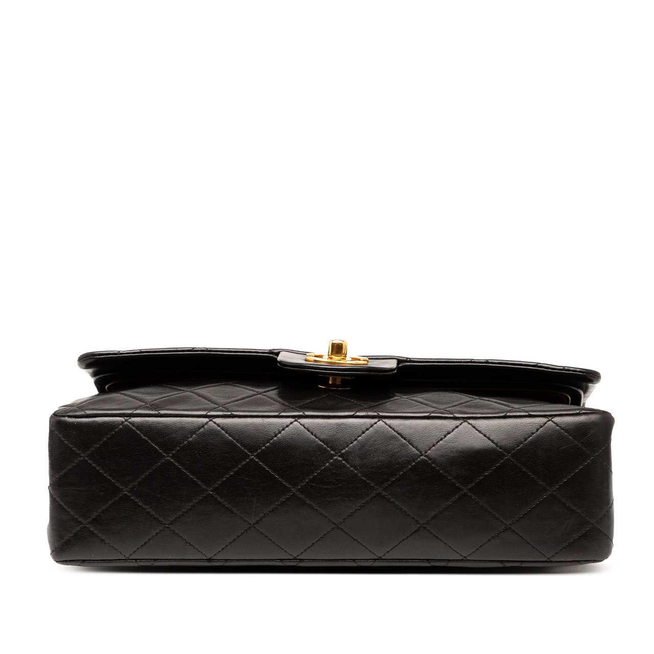 Chanel Medium Classic Lambskin Double Flap Zwart