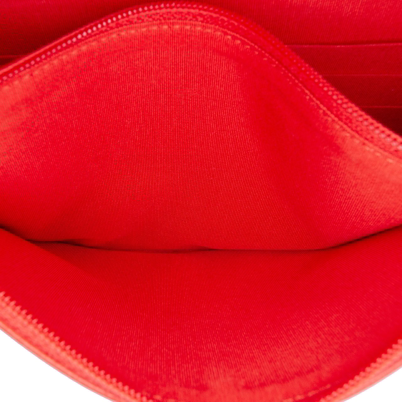 Chanel Chevron Calfskin Boy Wallet On Chain Rood