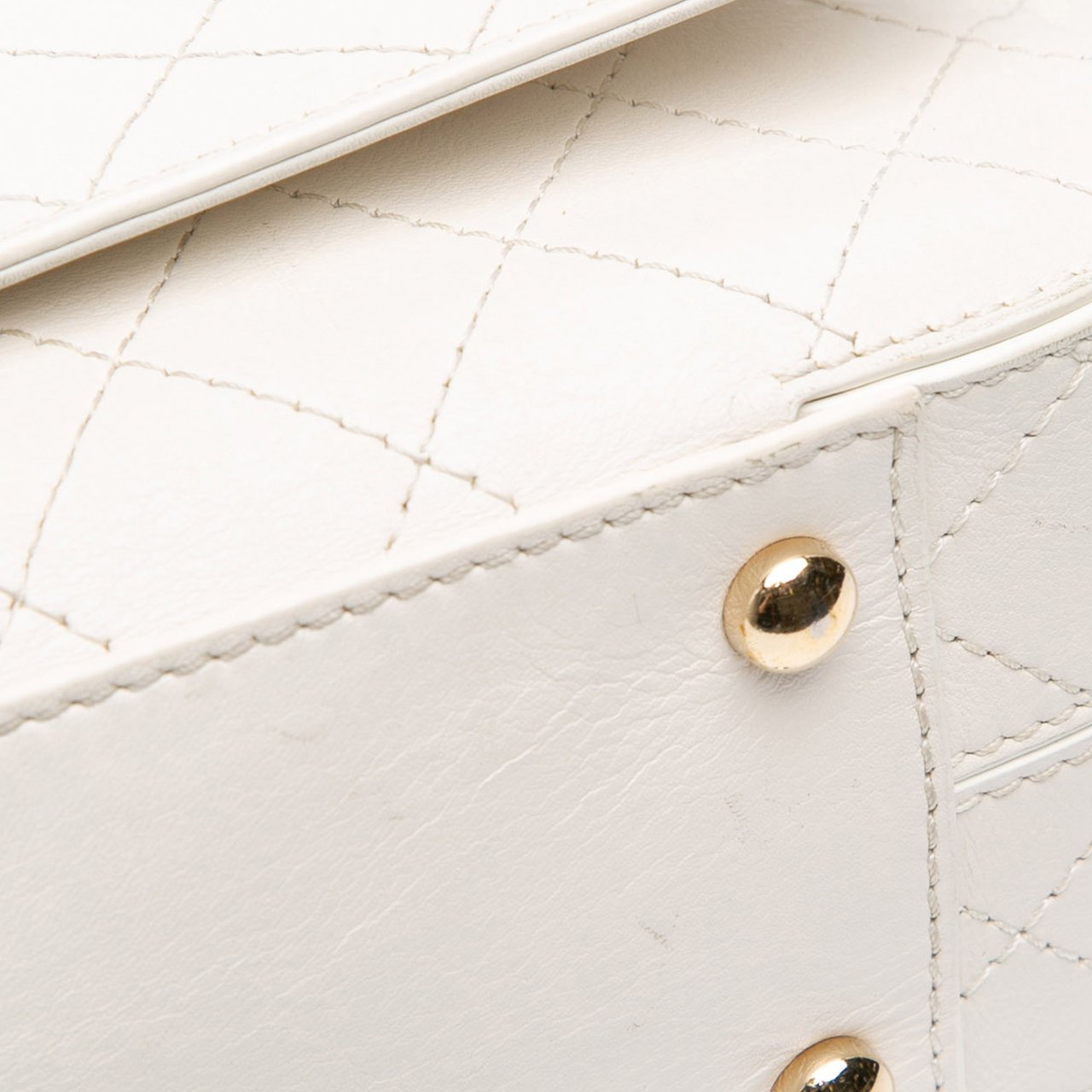 Chanel Medium Stitched Calfskin Covered CC Flap Wit