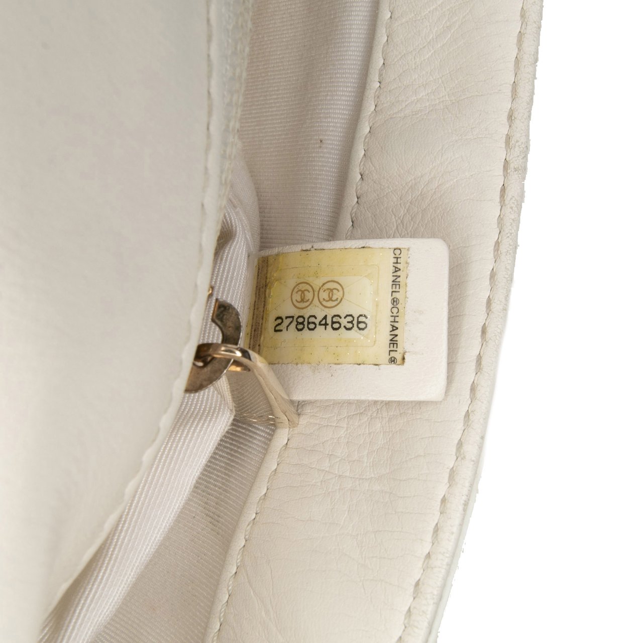 Chanel Medium Stitched Calfskin Covered CC Flap Wit