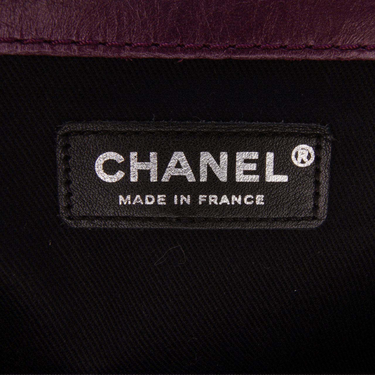 Chanel Aged Calfskin Lady Pearly Flap Paars