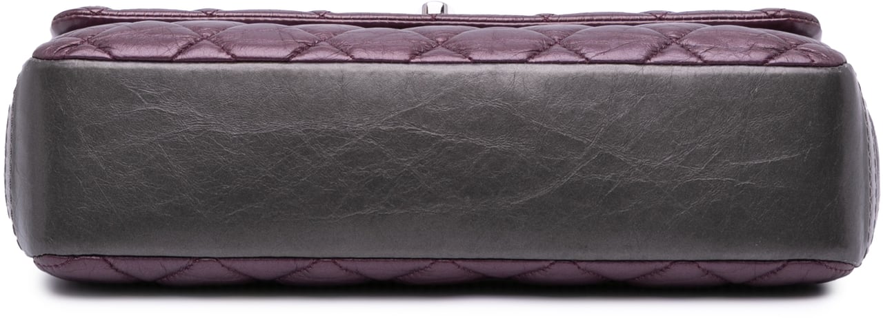 Chanel Aged Calfskin Lady Pearly Flap Paars