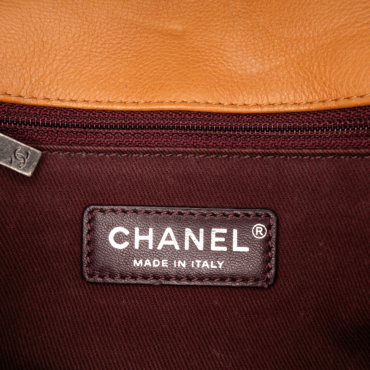 Chanel Small Quilted Iridescent Calfskin and Caviar Daily Carry Flap Oranje