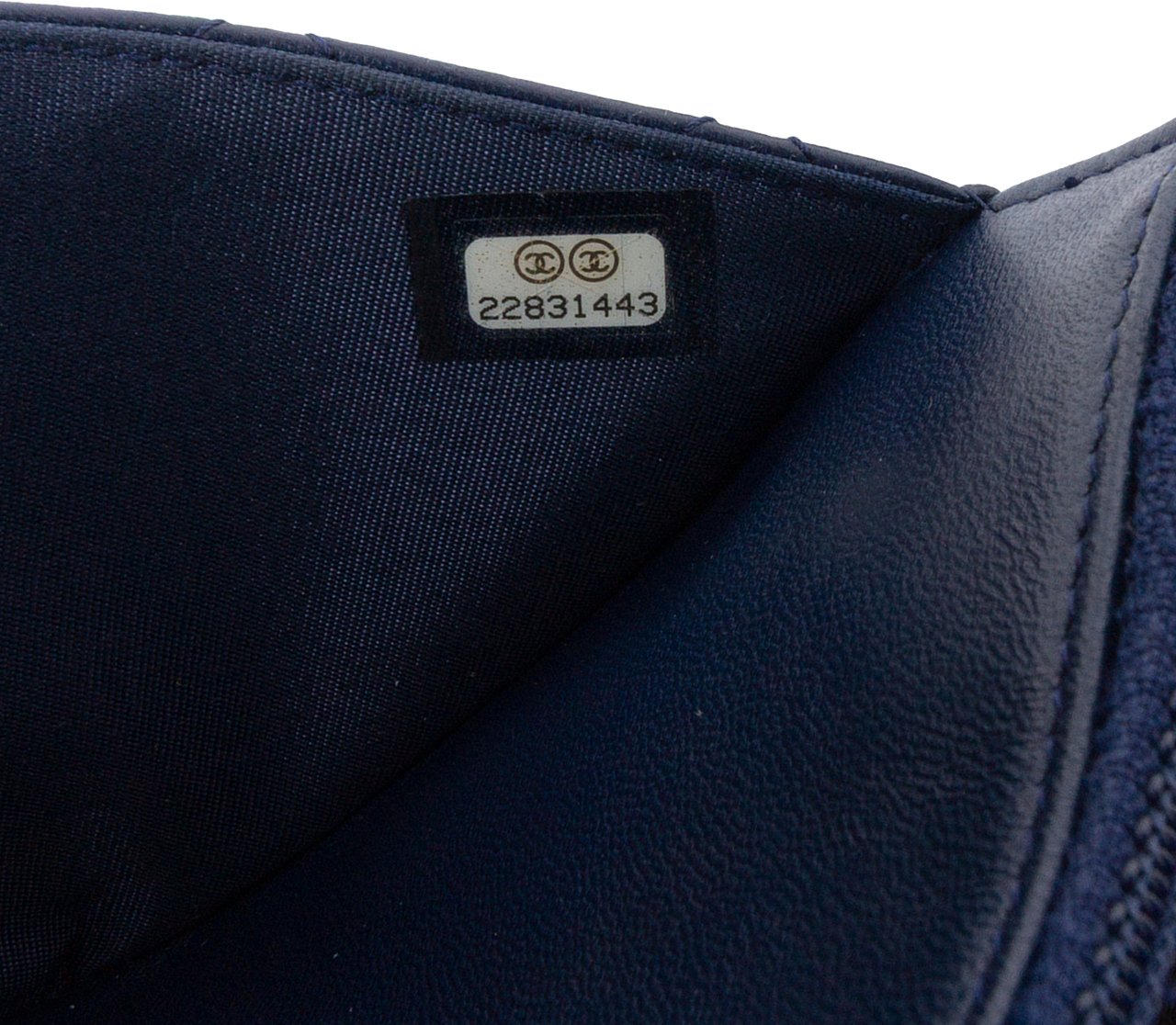 Chanel Lambskin Trendy CC Wallet On Chain Blauw