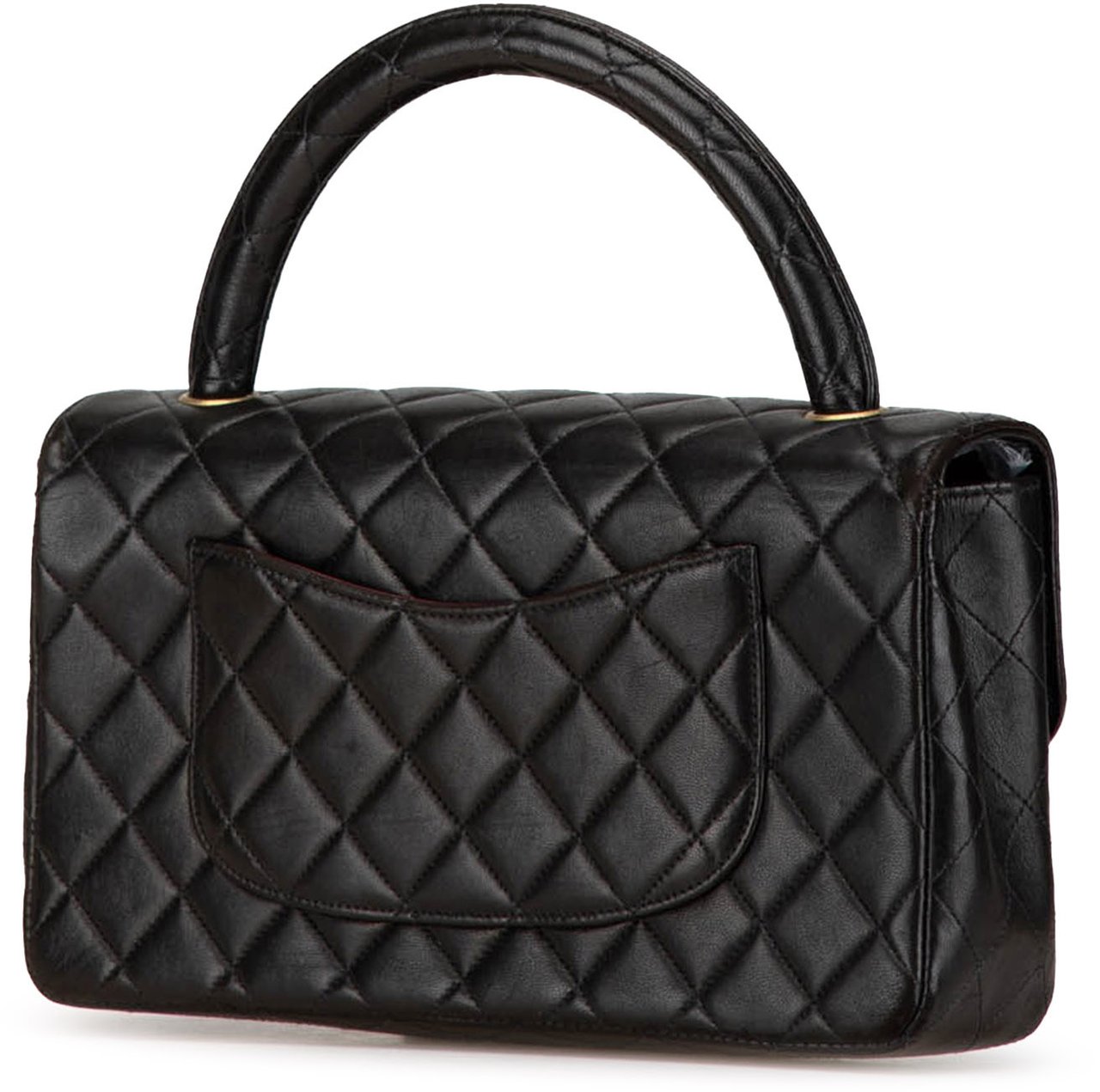 Chanel Medium Classic Lambskin Kelly Flap Zwart