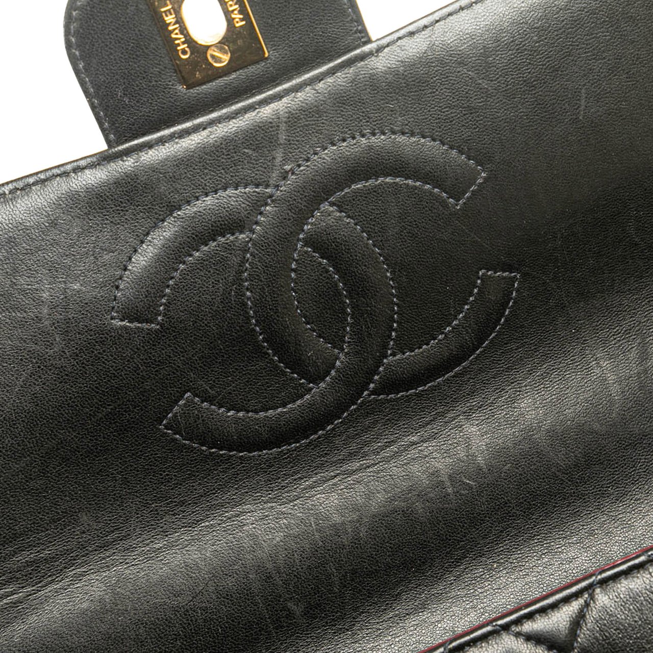 Chanel Medium Classic Lambskin Kelly Flap Zwart