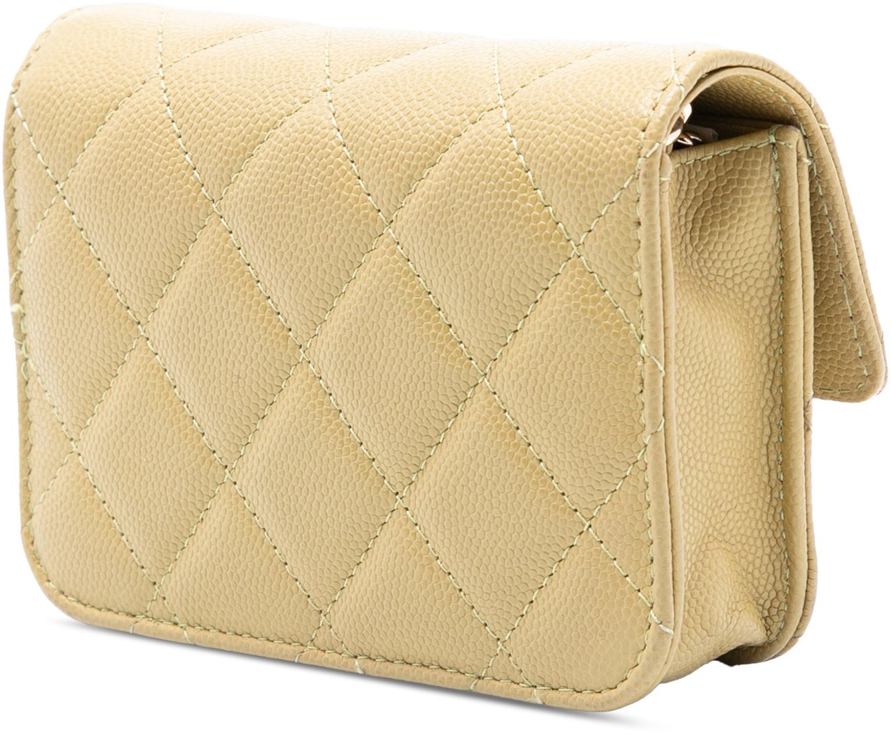 Chanel Classic Caviar Chain Belt Bag Groen