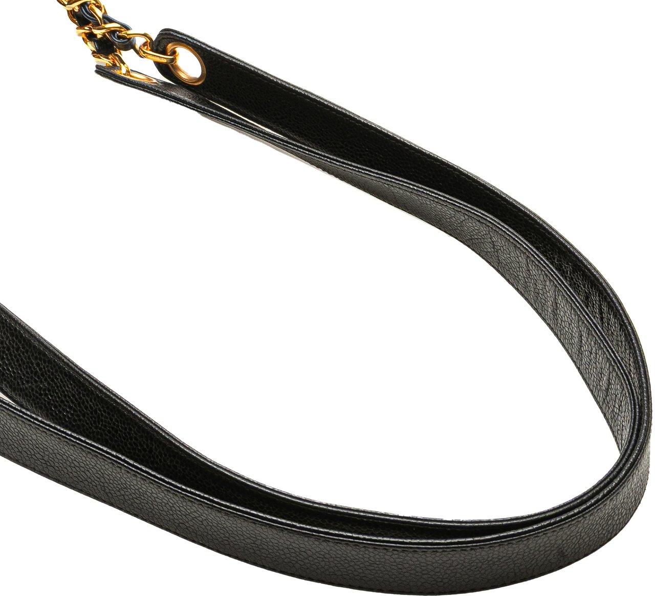 Chanel Caviar Front Pocket Chain Tote Zwart