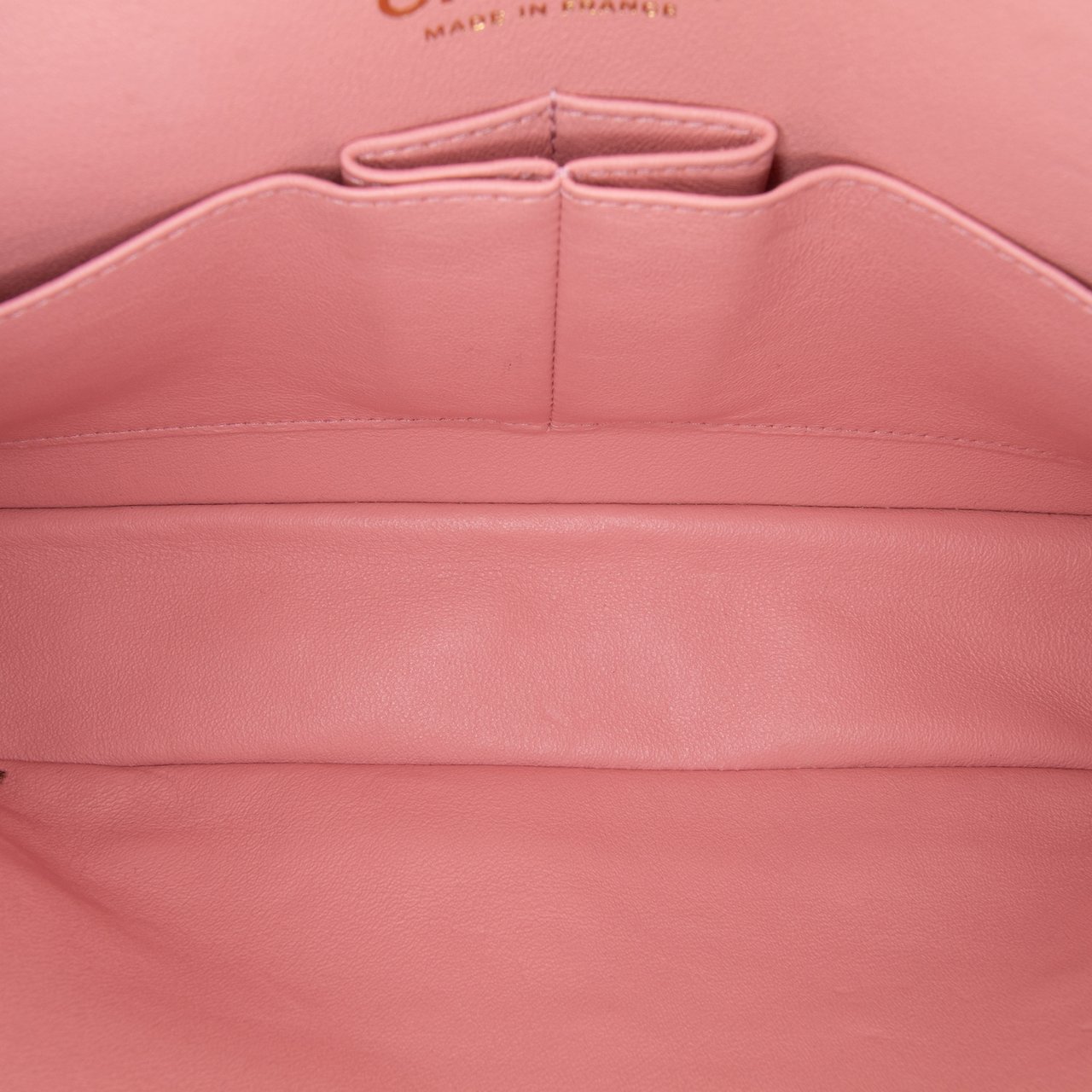 Chanel Medium Classic Quilted Tweed Braided Double Flap Roze