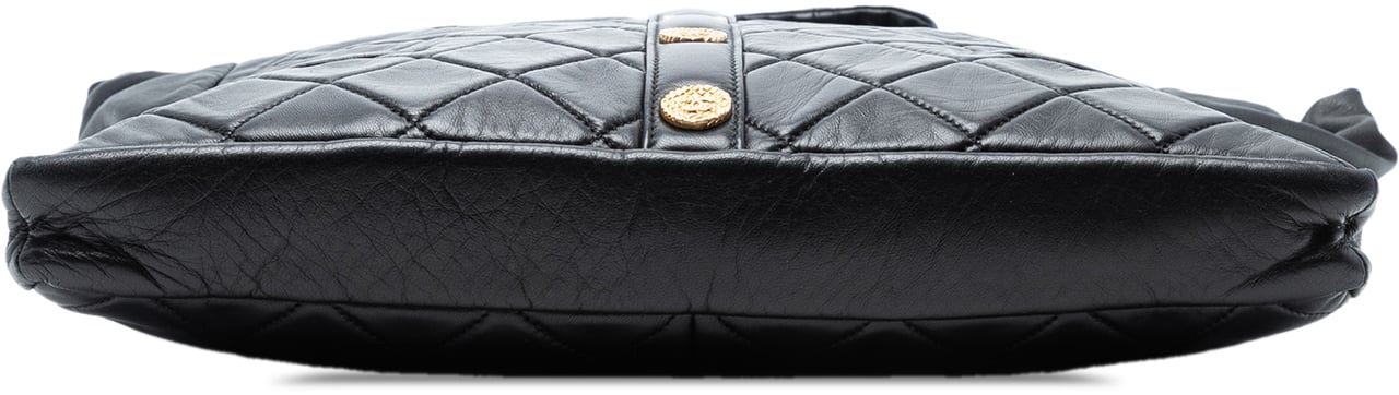 Chanel Quilted Lambskin Girl Shoulder Bag Zwart