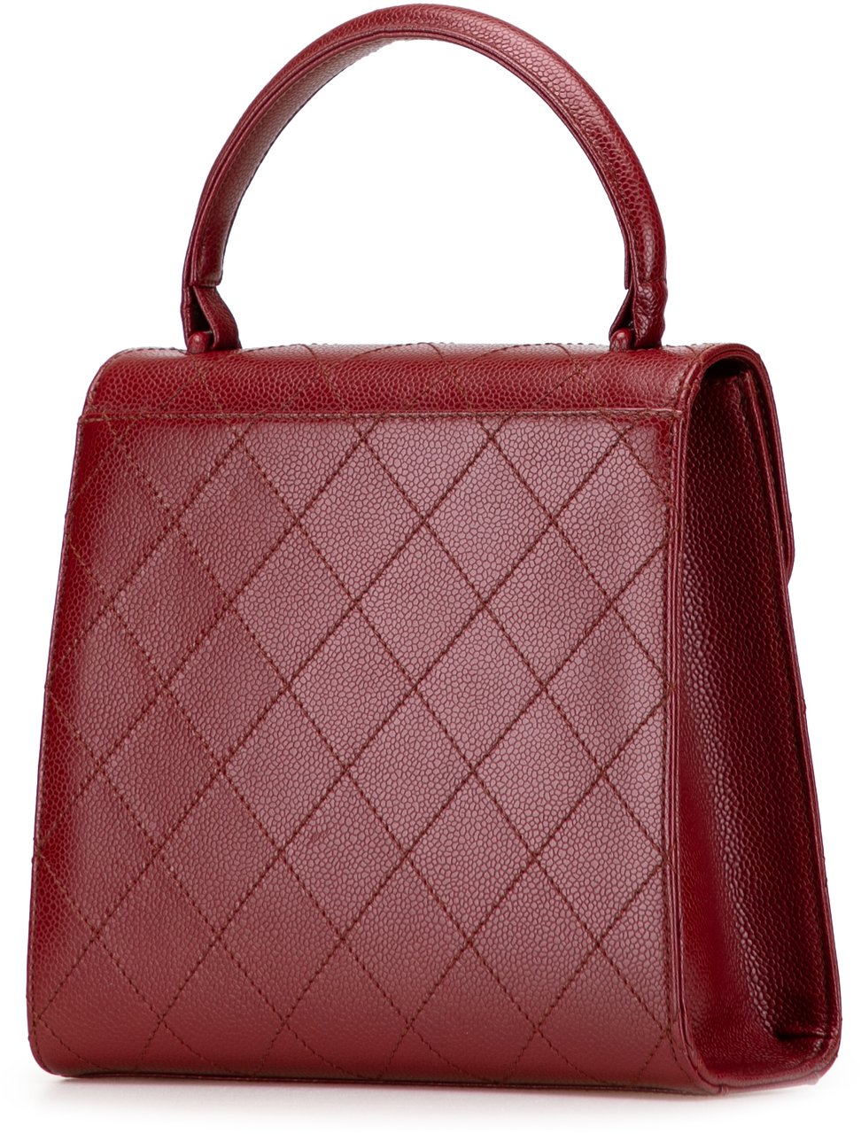 Chanel Reissue 2.55 Quilted Caviar Top Handle Flap Rood