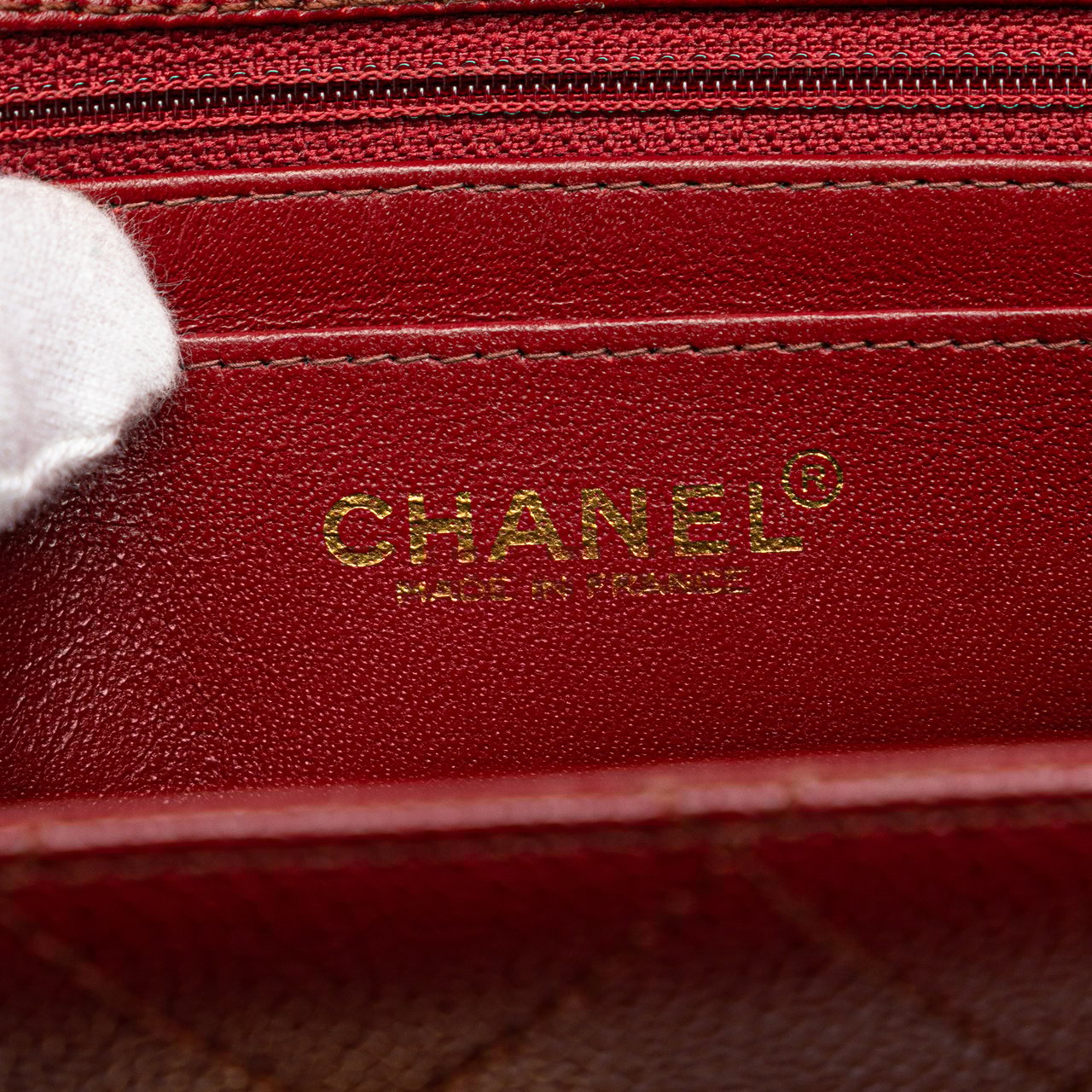 Chanel Reissue 2.55 Quilted Caviar Top Handle Flap Rood