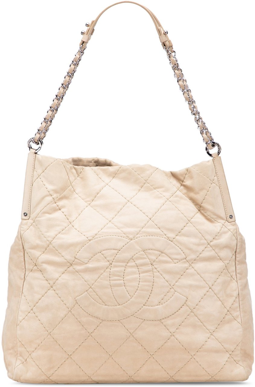 Chanel Iridescent Calfskin Sea Hit Tote Bruin