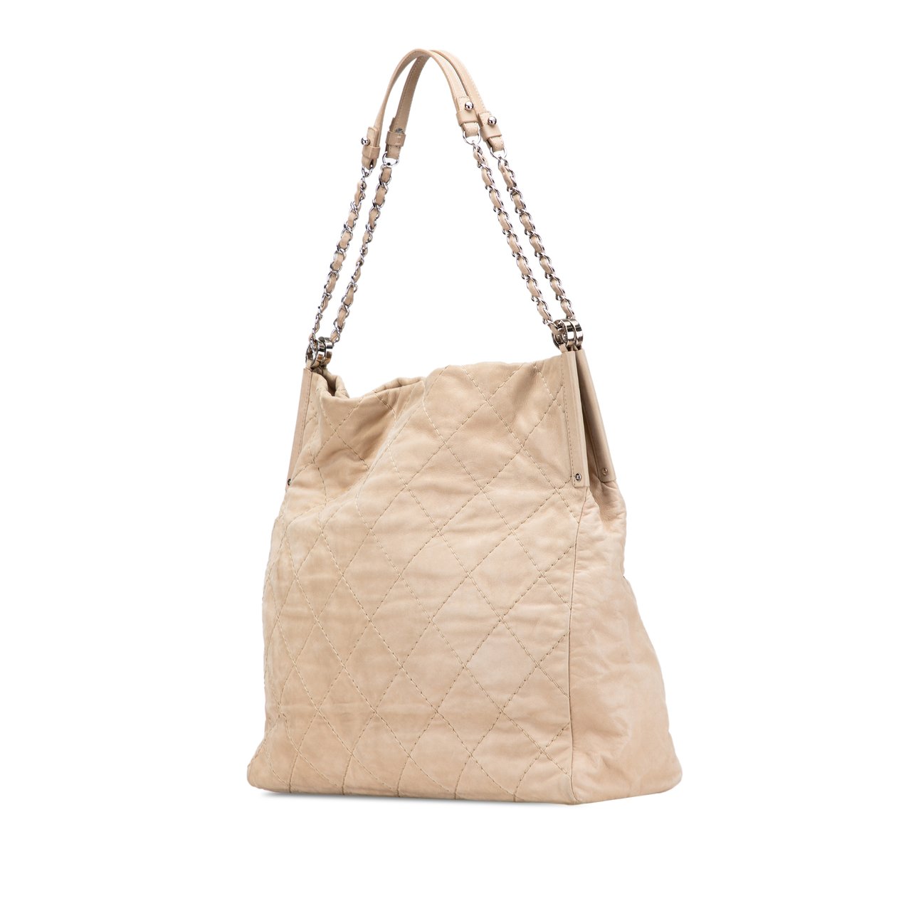 Chanel Iridescent Calfskin Sea Hit Tote Bruin