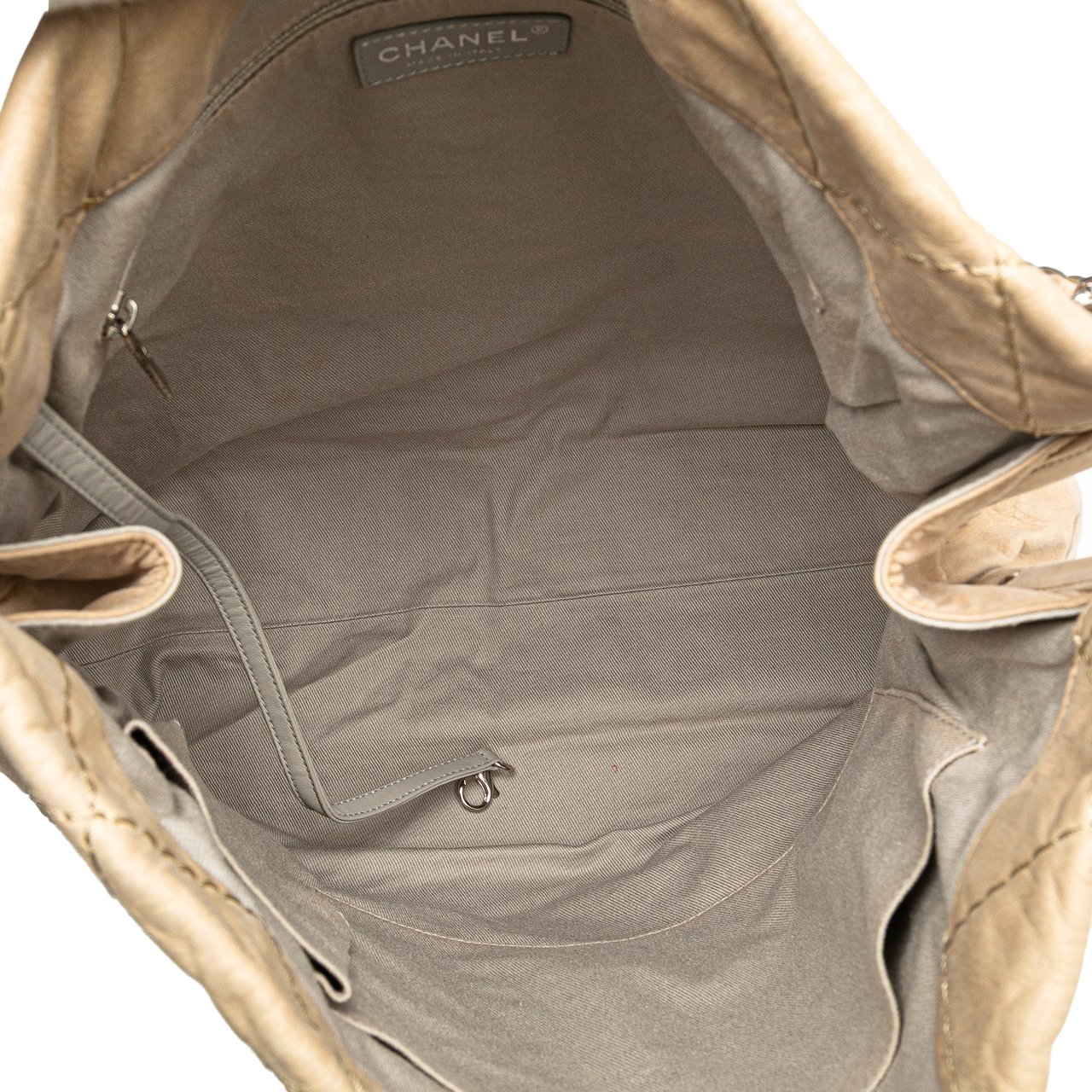 Chanel Iridescent Calfskin Sea Hit Tote Bruin