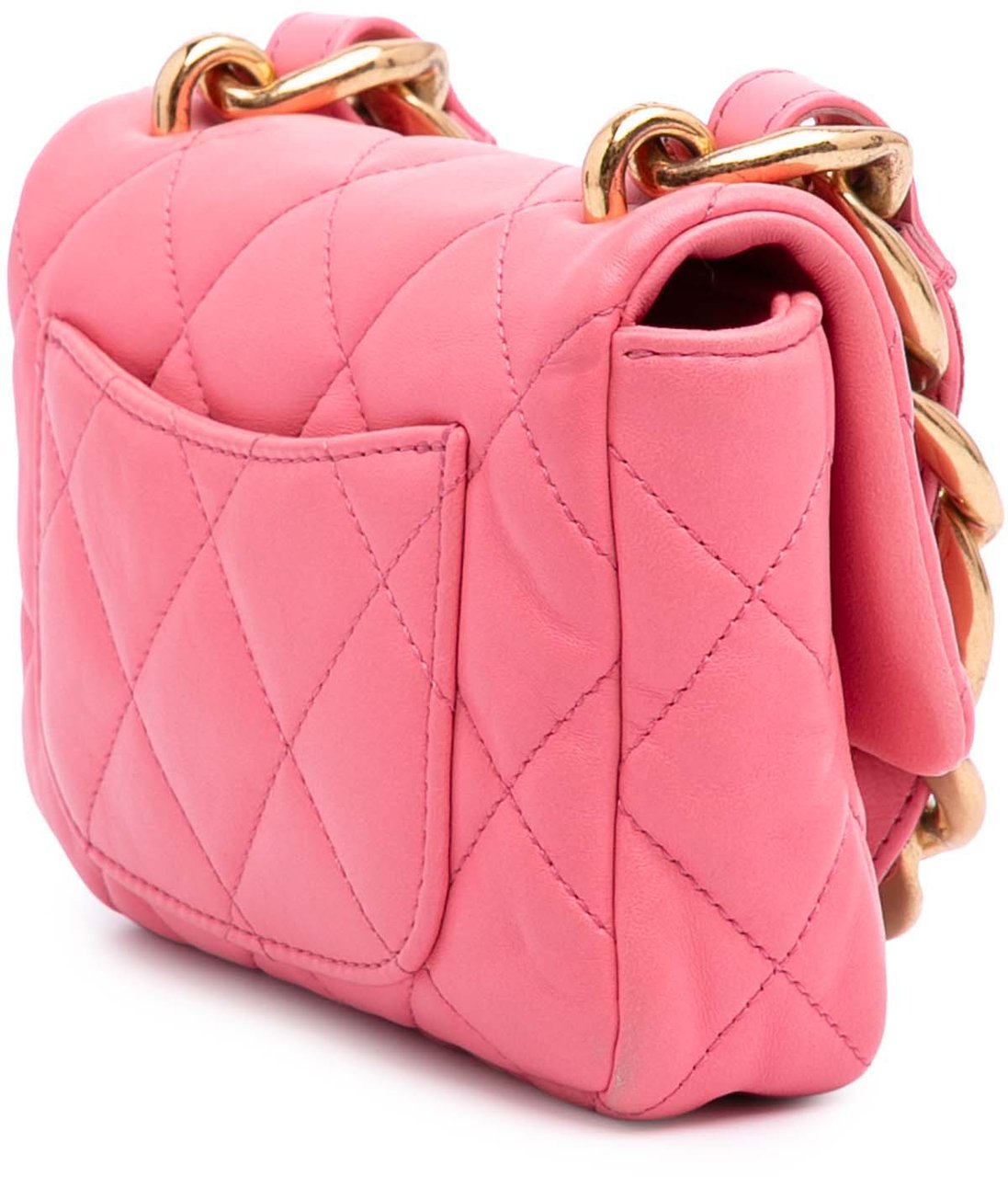 Chanel Mini Quilted Lambskin Funky Town Flap Roze