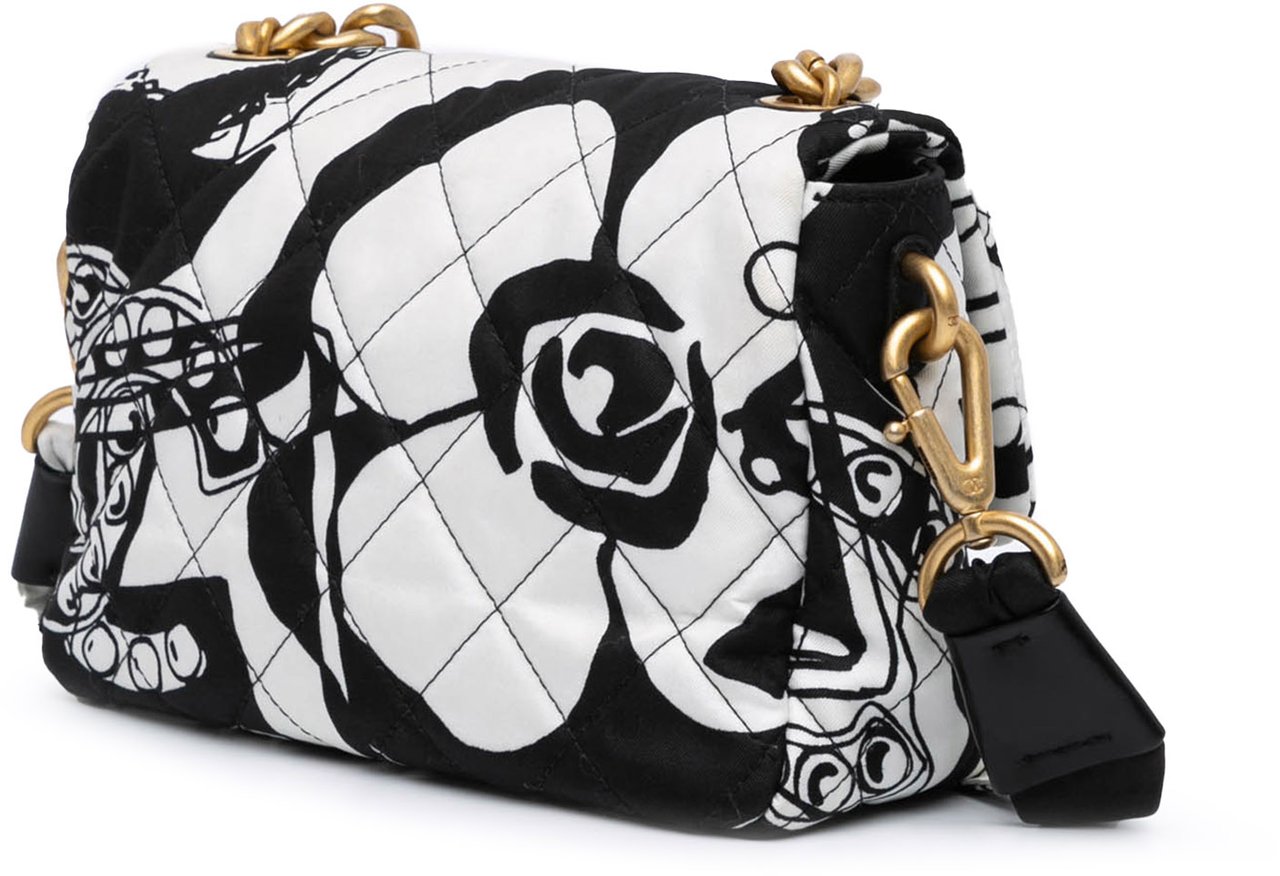 Chanel Mini Printed Canvas Deer Coco Flap Wit