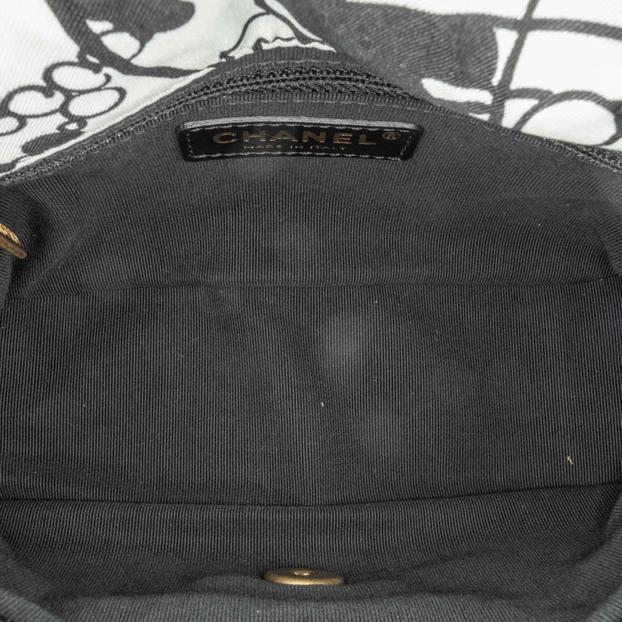 Chanel Mini Printed Canvas Deer Coco Flap Wit