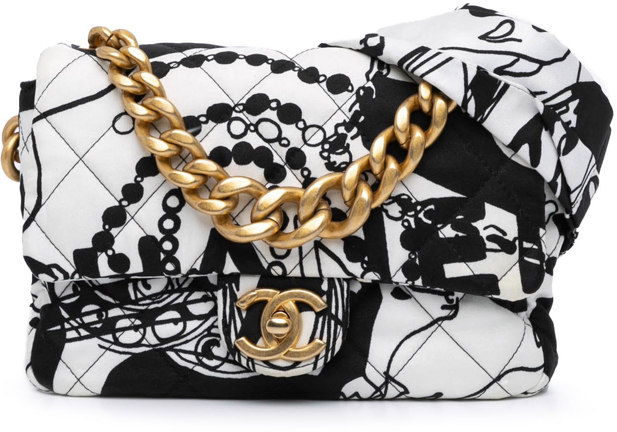 Chanel Mini Printed Canvas Deer Coco Flap Wit