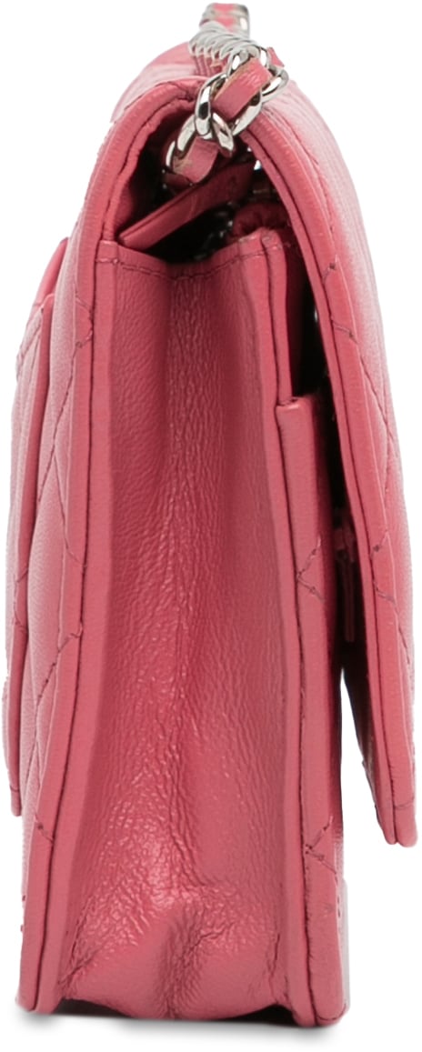 Chanel Classic Lambskin Wallet on Chain Roze