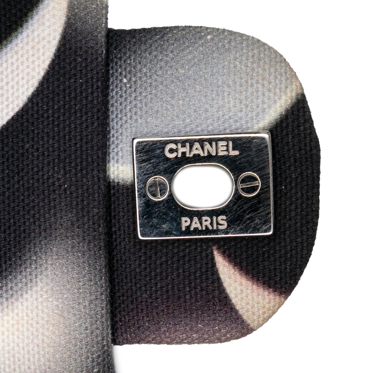 Chanel Medium Classic Canvas Sequin Moon Double Flap Zwart