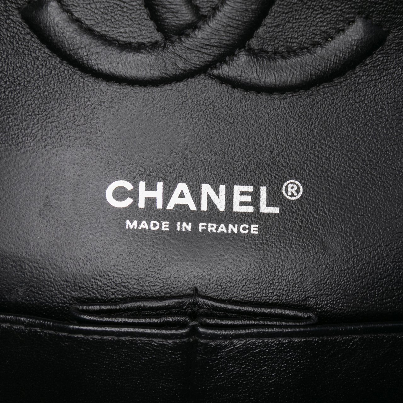 Chanel Medium Classic Canvas Sequin Moon Double Flap Zwart