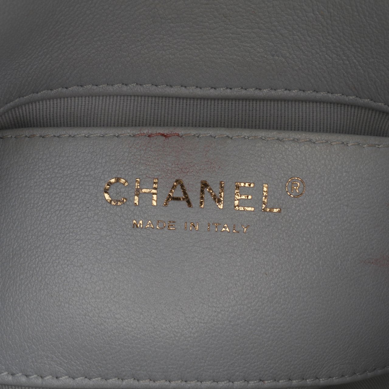 Chanel Mini Calfskin Chain Around Flap Grijs