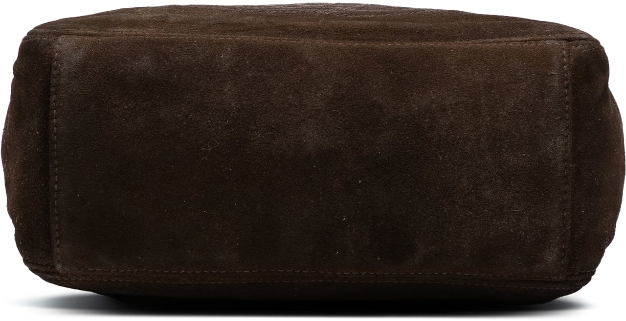 Chanel CC Suede Tote Bruin