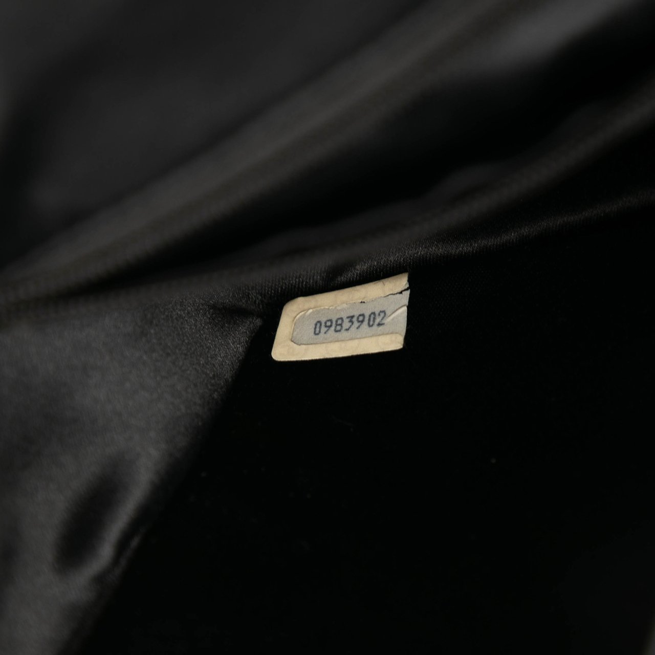 Chanel Mini Square Classic Satin Single Flap Zwart