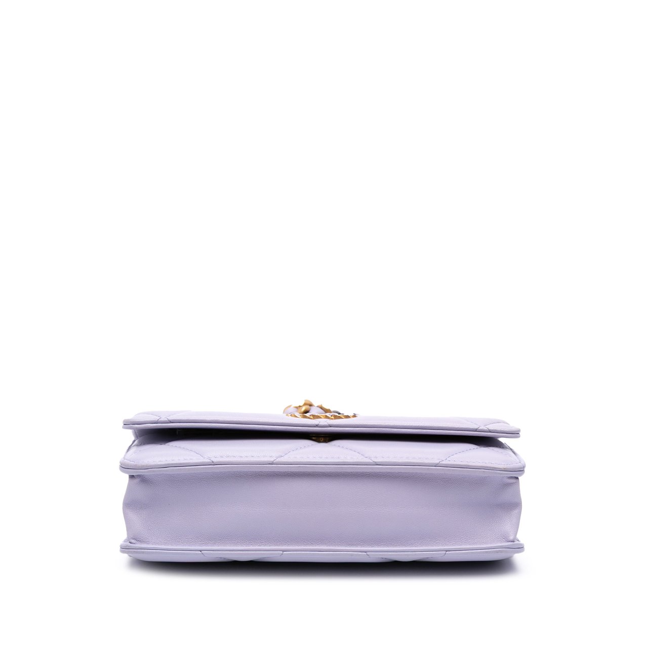 Chanel Quilted Lambskin 19 Wallet on Chain Paars
