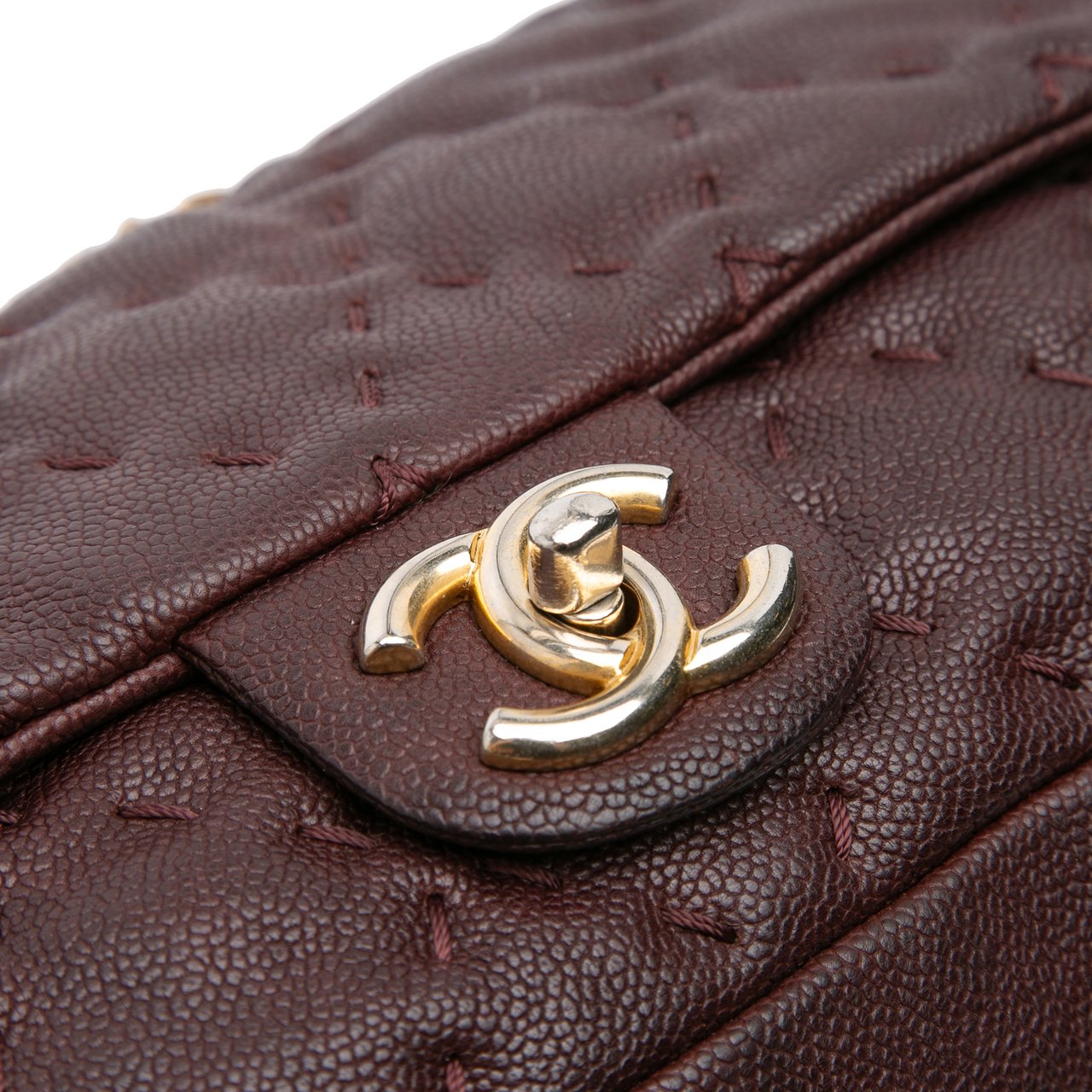 Chanel Caviar Wild Stitch Flap Rood