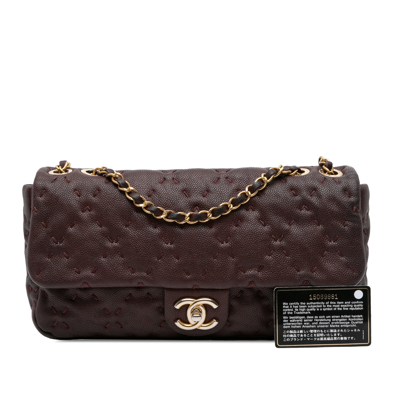Chanel Caviar Wild Stitch Flap Rood
