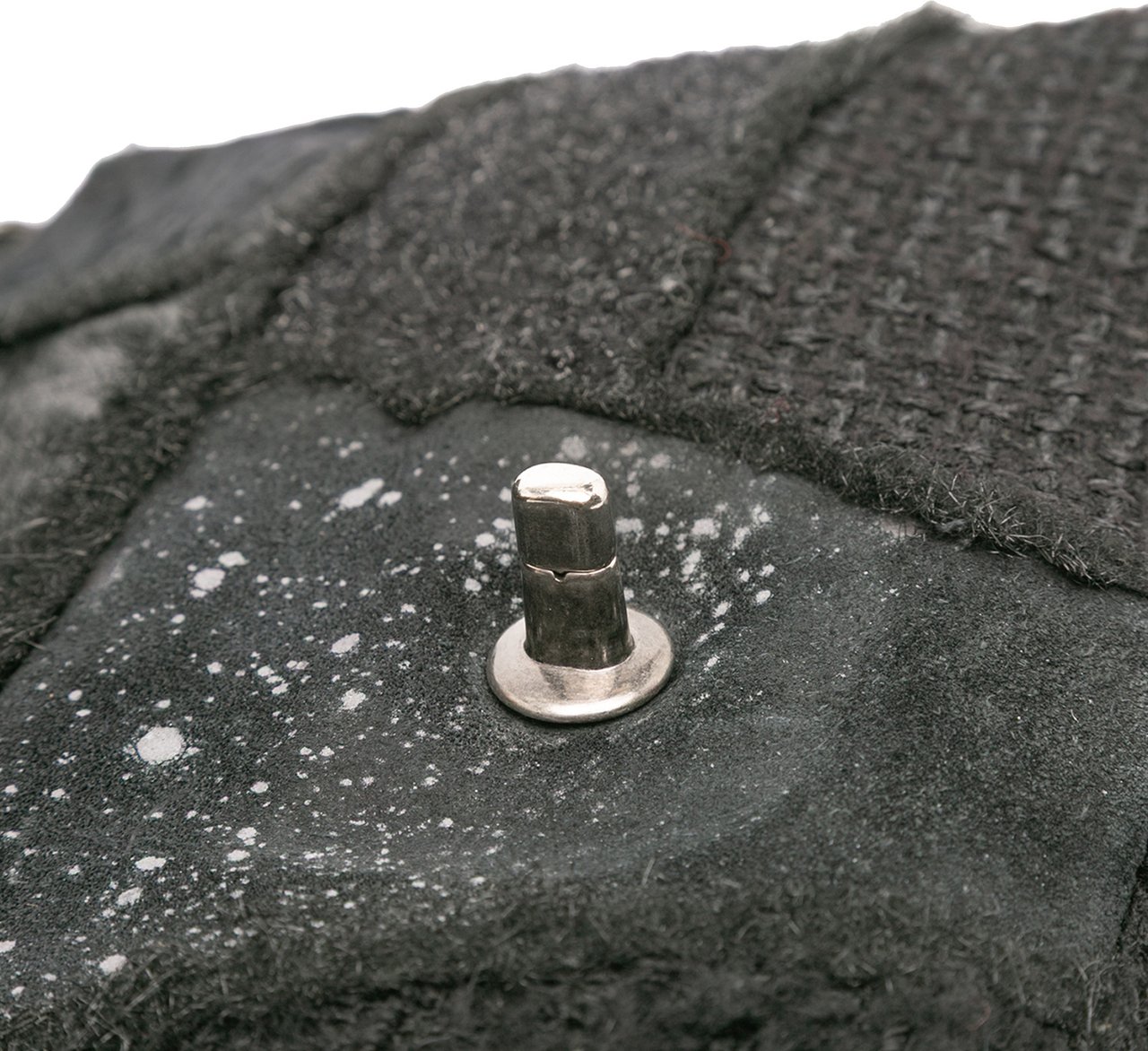 Chanel Jumbo Patchwork Tweed Flap Zwart