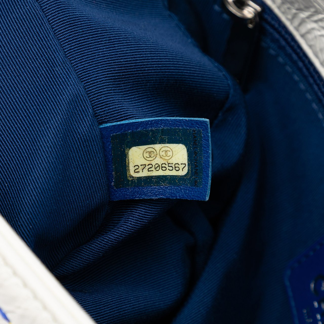 Chanel Distressed Calfskin Straight Line Stitch Flap Wit