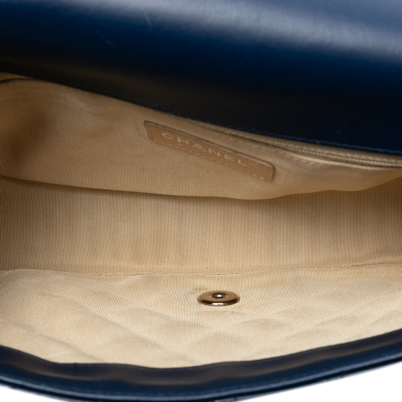 Chanel Medium Patent Coco Boy Flap Blauw