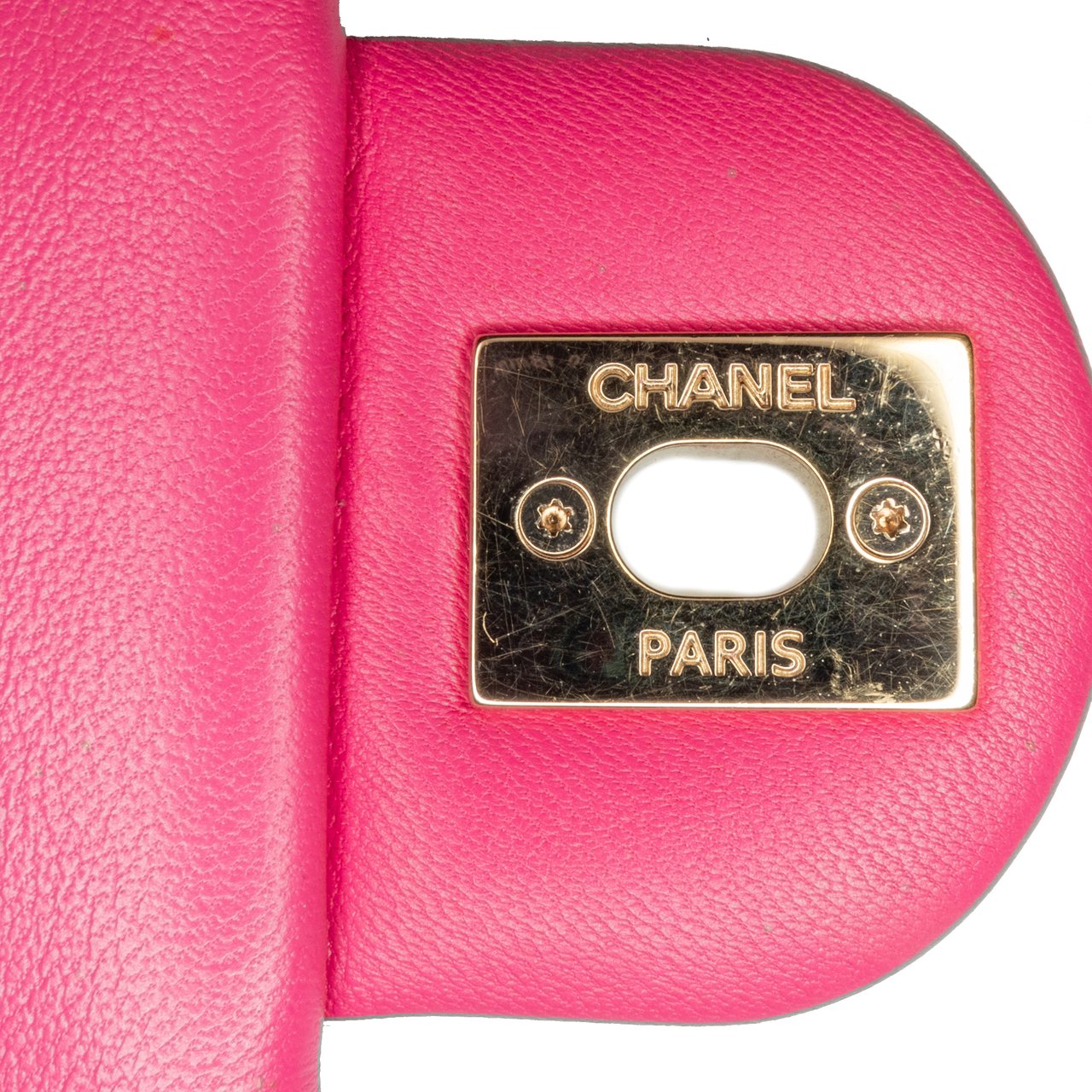 Chanel Small Lambskin Elegant Chain Single Flap Roze