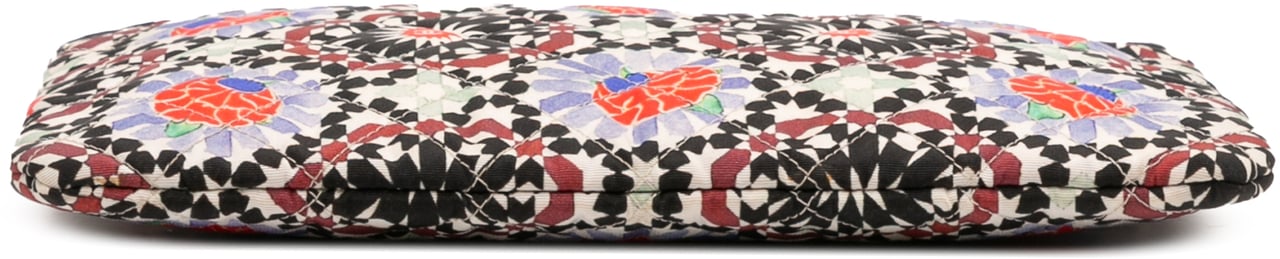 Chanel Paris Dubai Medium Printed Canvas Cosmetic Case Wit