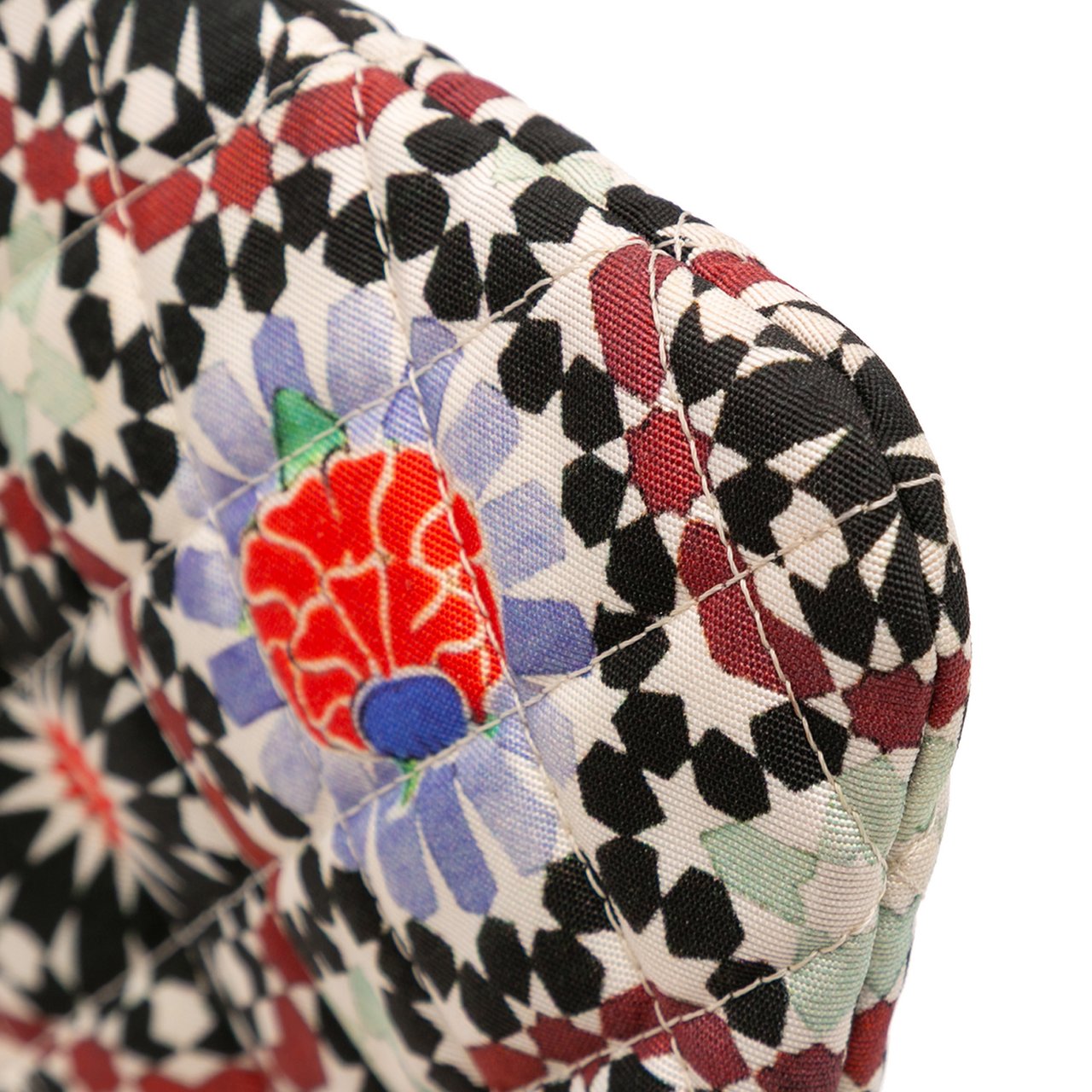 Chanel Paris Dubai Medium Printed Canvas Cosmetic Case Wit