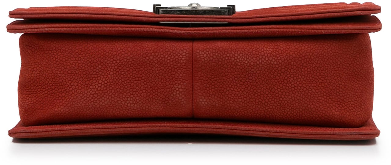 Chanel Old Medium Quilted Caviar Boy Flap Rood