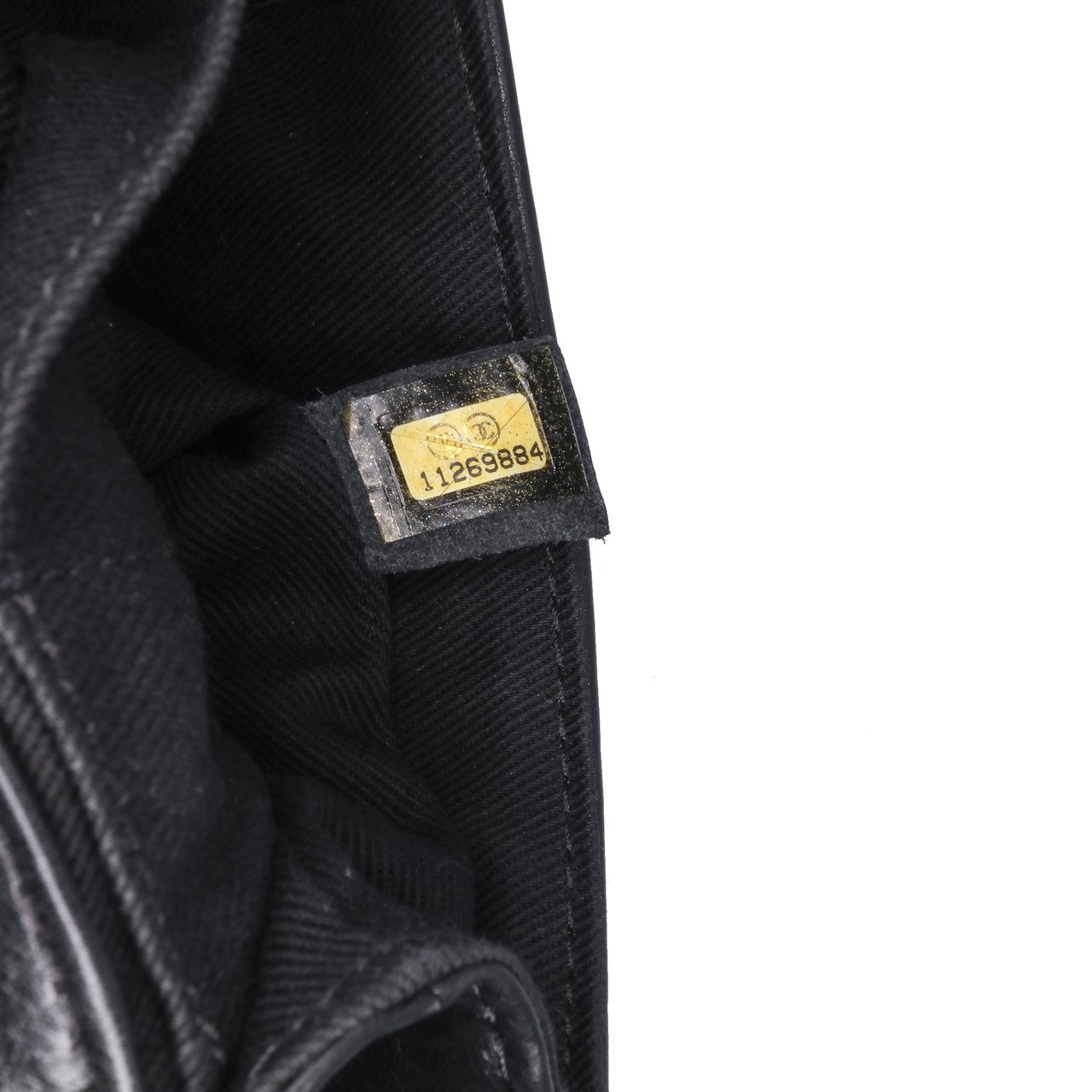 Chanel Quilted Calfskin Star Attitude Grommet Fold Over Clutch Zwart