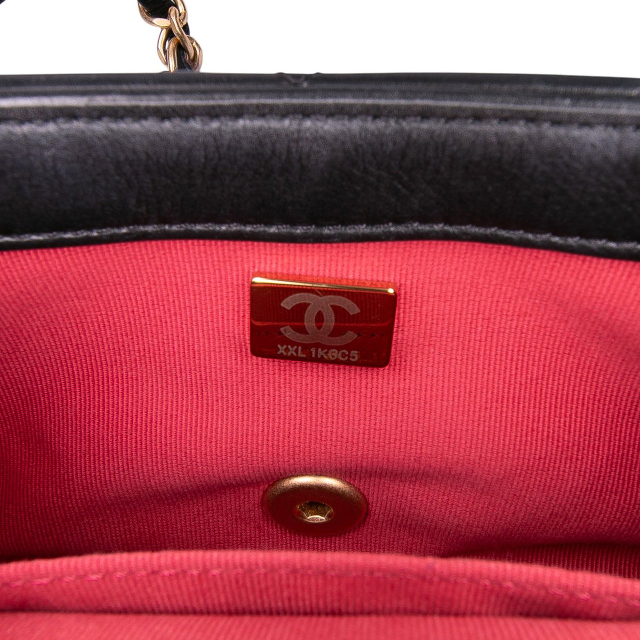 Chanel Mini CC Quilted Calfskin Round Moon Messenger Flap Zwart