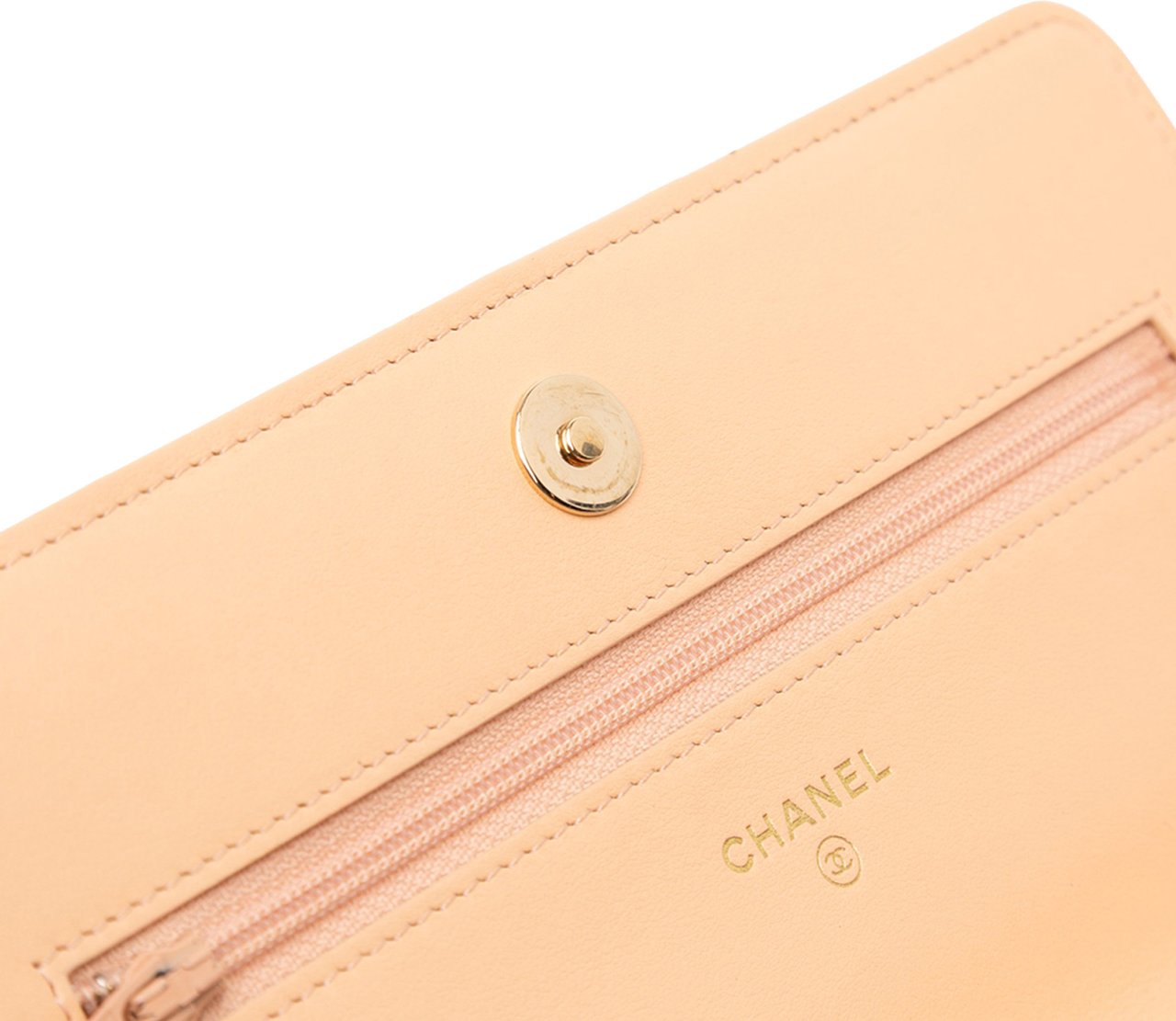 Chanel CC Quilted Tweed Candy Cotton and Beach Ball Wallet On Chain Bruin