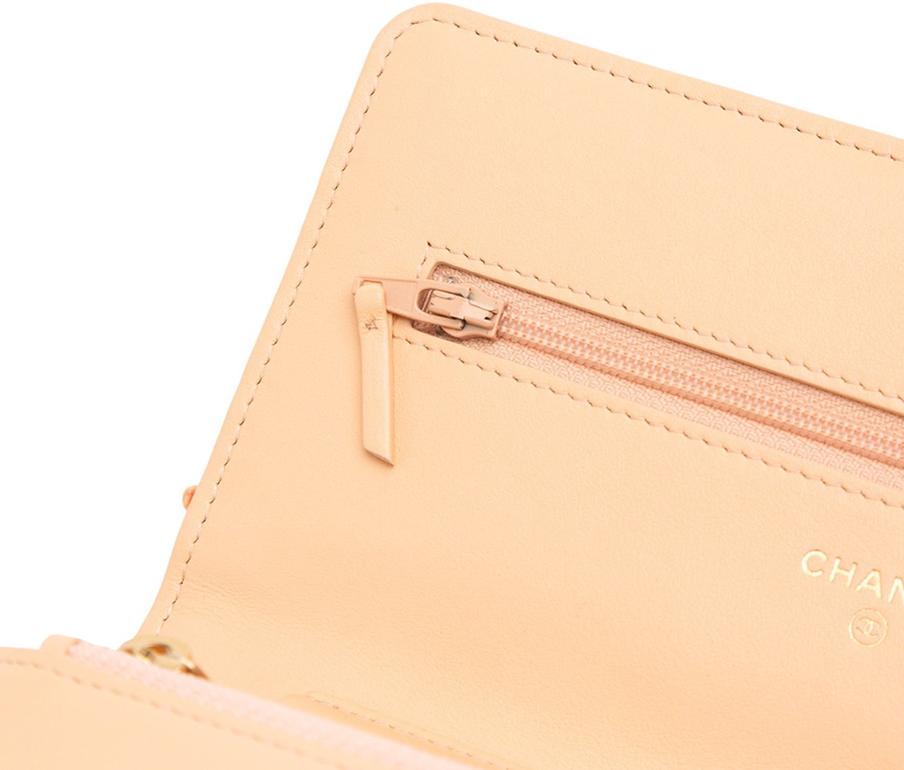 Chanel CC Quilted Tweed Candy Cotton and Beach Ball Wallet On Chain Bruin