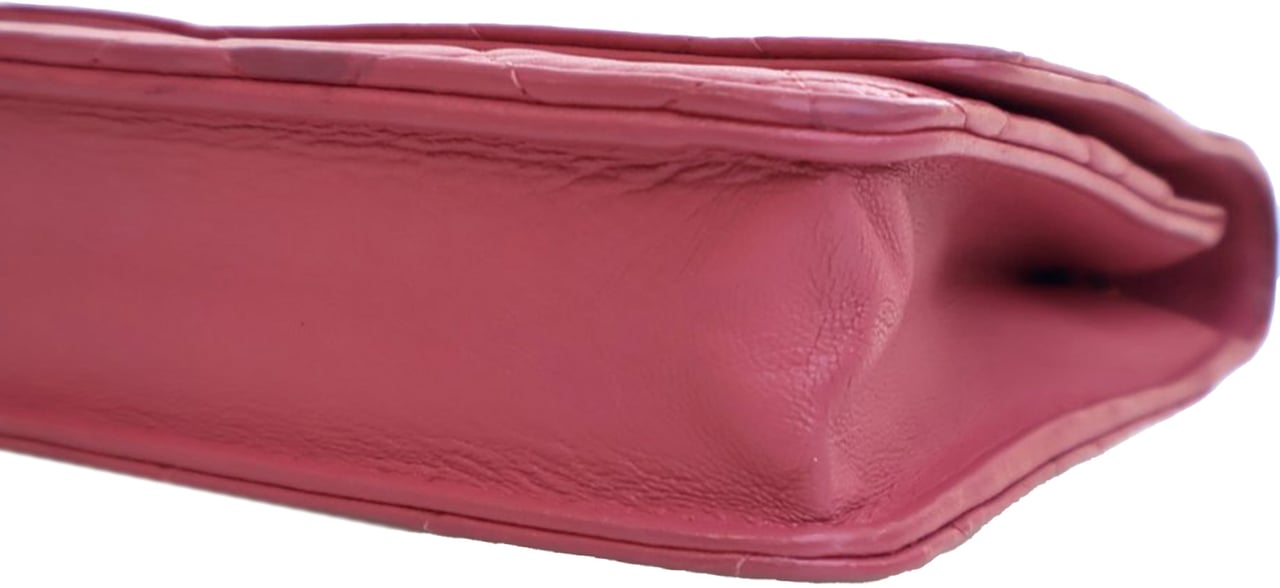 Chanel Classic Lambskin Wallet on Chain Roze