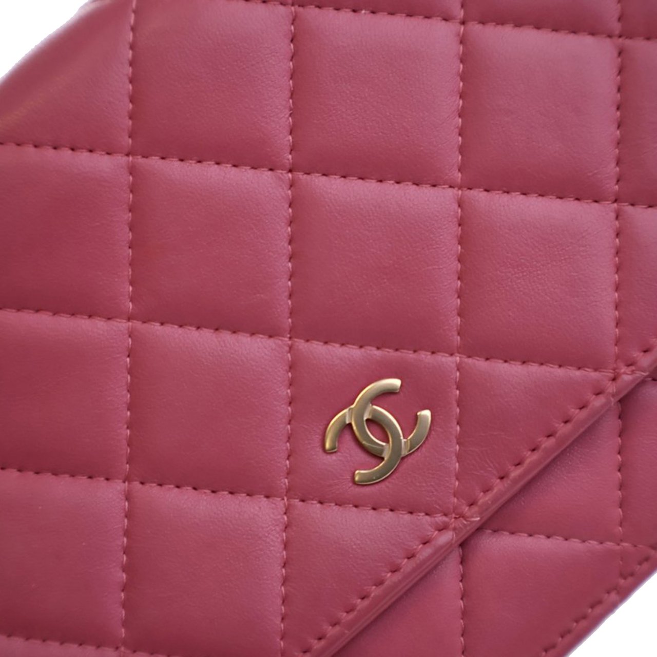 Chanel Classic Lambskin Wallet on Chain Roze