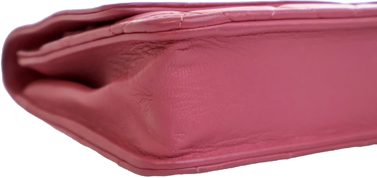 Chanel Classic Lambskin Wallet on Chain Roze