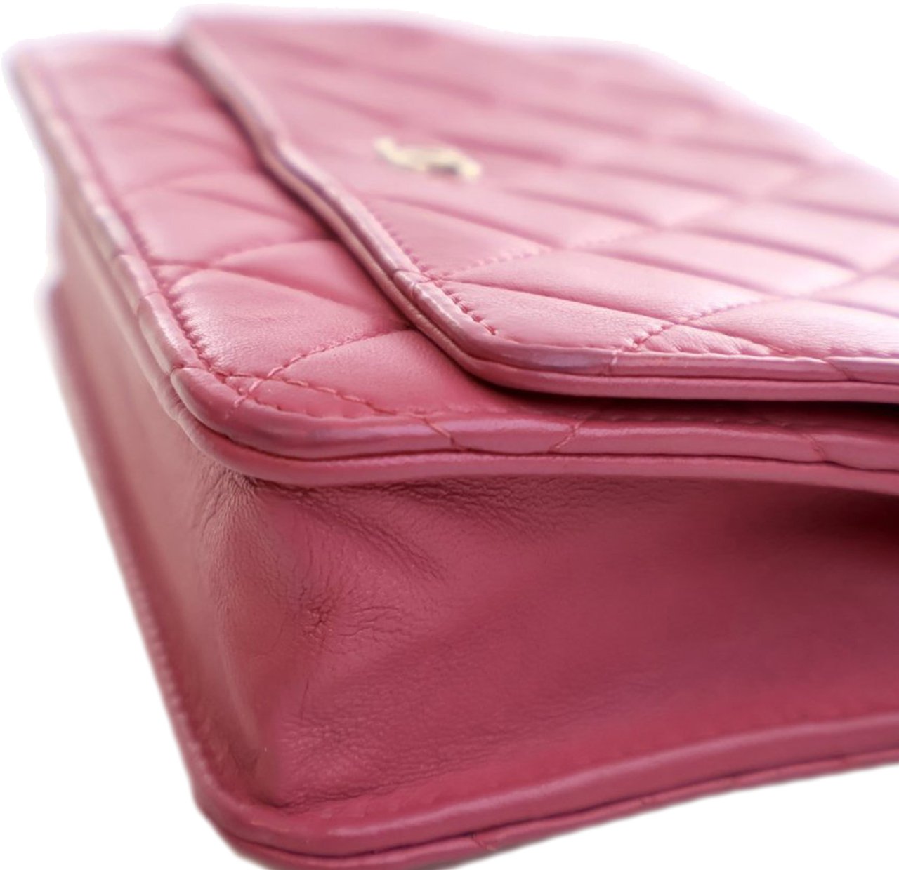 Chanel Classic Lambskin Wallet on Chain Roze