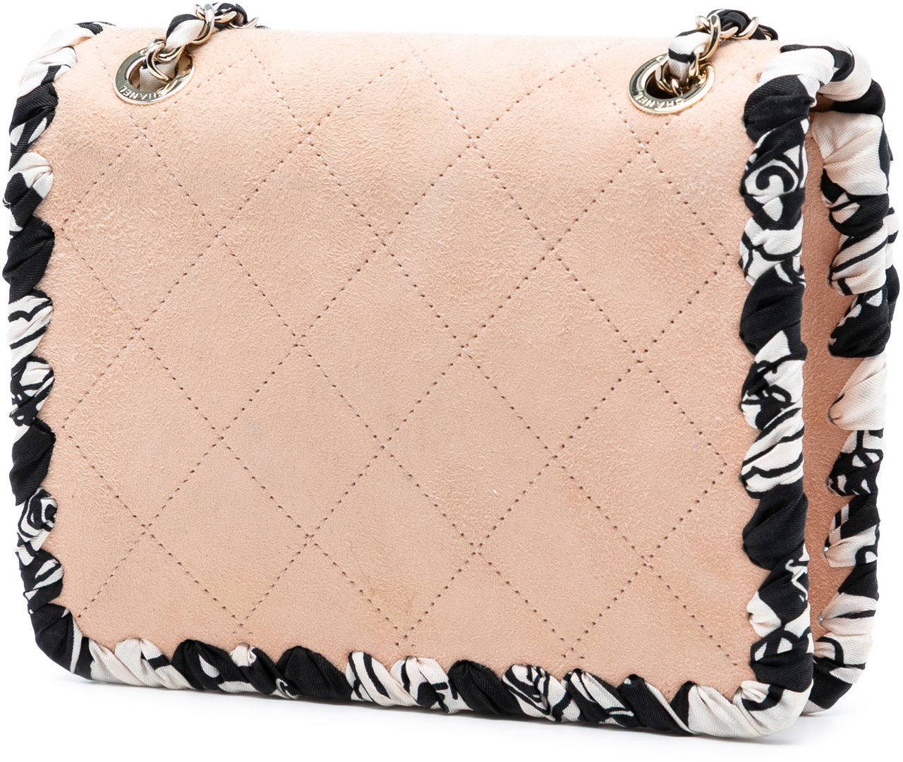 Chanel Mini Quilted Suede Braided My Own Frame Flap Bruin